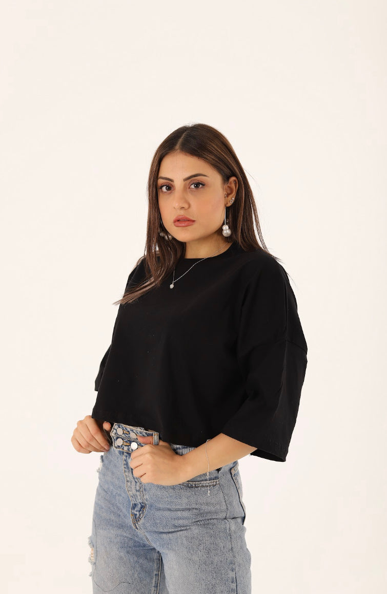 Oversized cropped tshirt